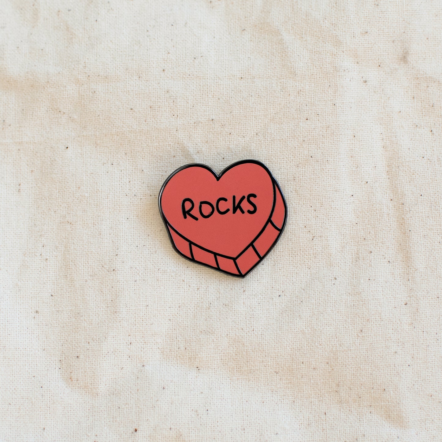 Heart Rocks - Enamel Pin