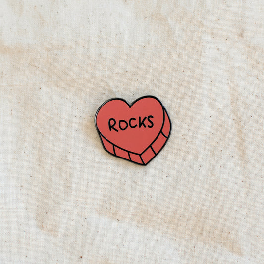 Heart Rocks - Enamel Pin