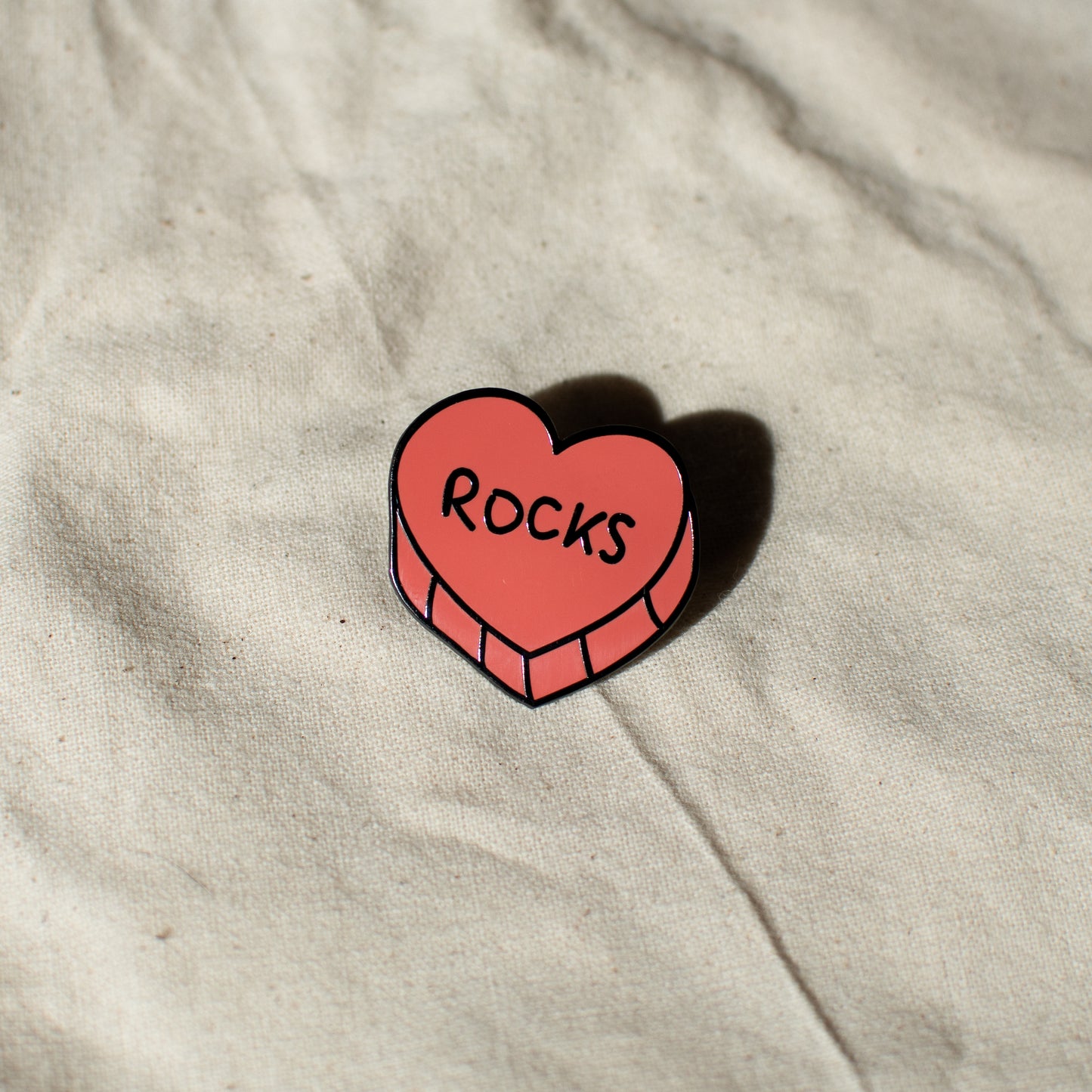 Heart Rocks - Enamel Pin