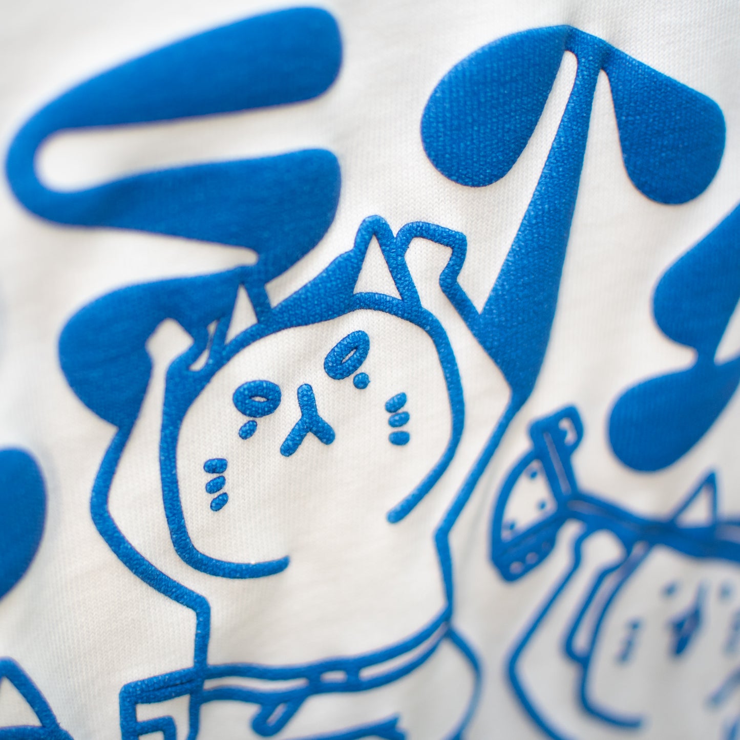Beta Dance Puff Print Heavy Boxy Tee - White