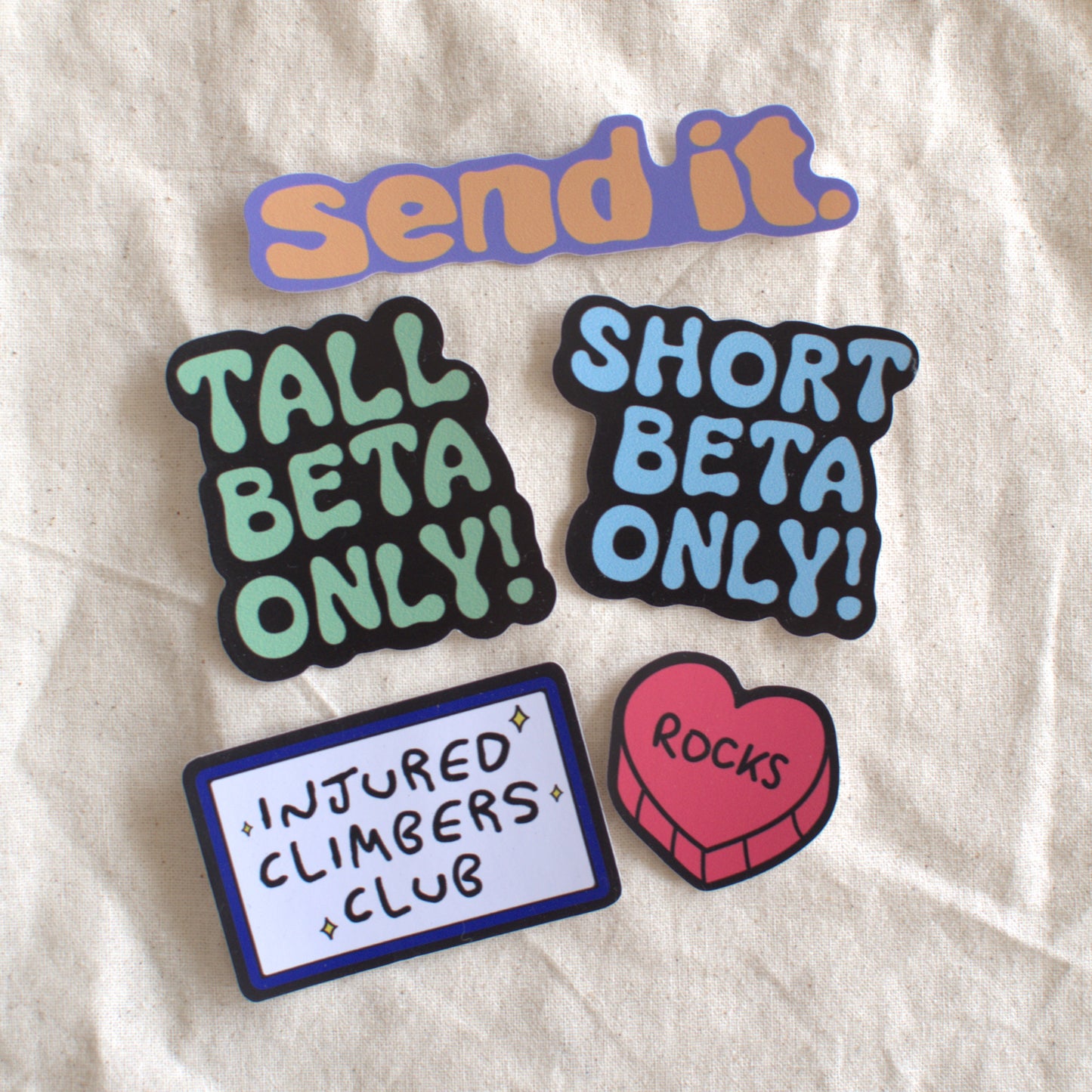 climbing sticker pack