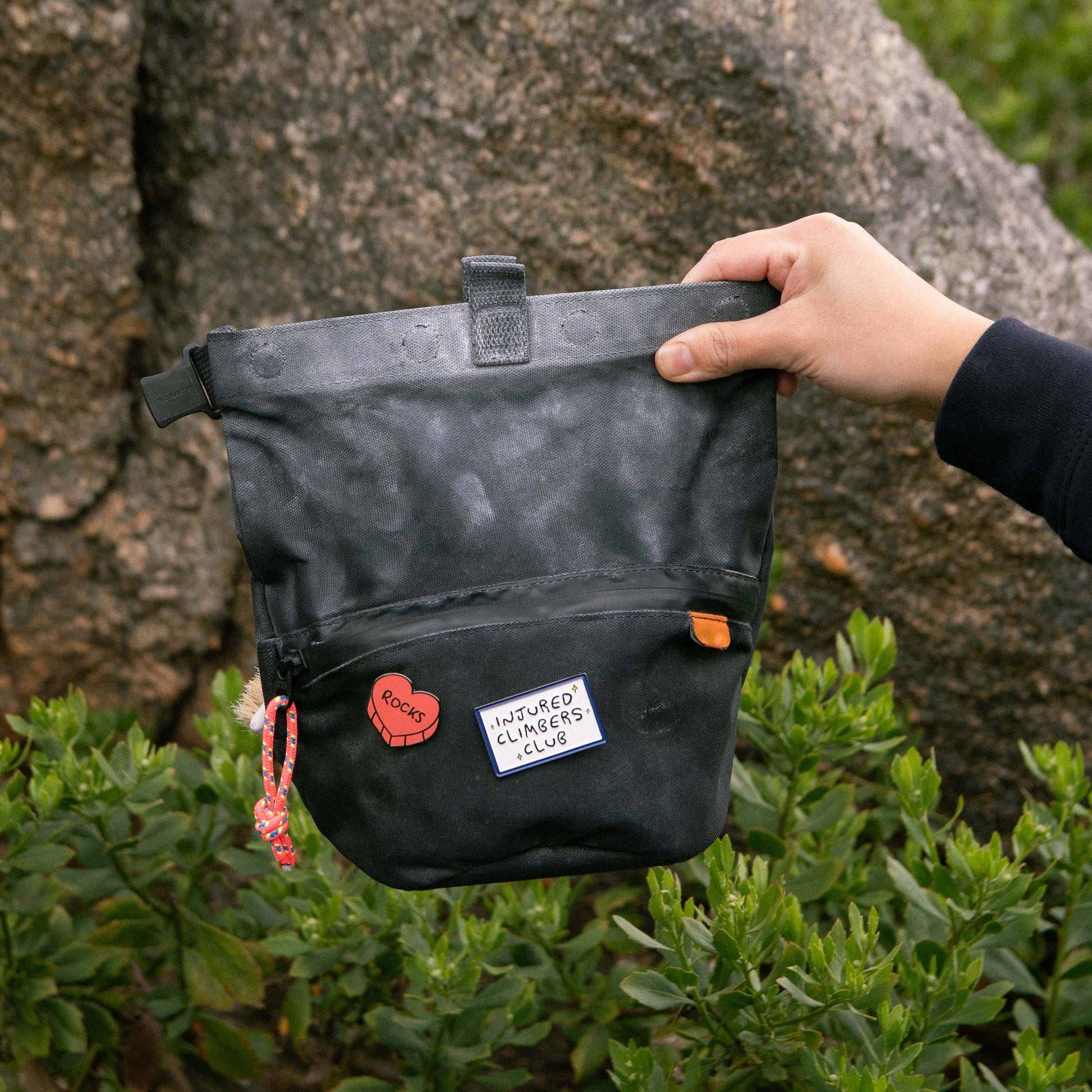 injured climbers club pin