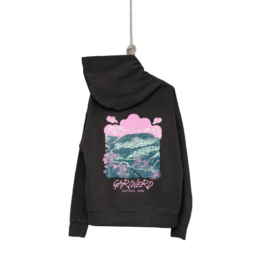 Gariwerd Hoodie - Faded Black