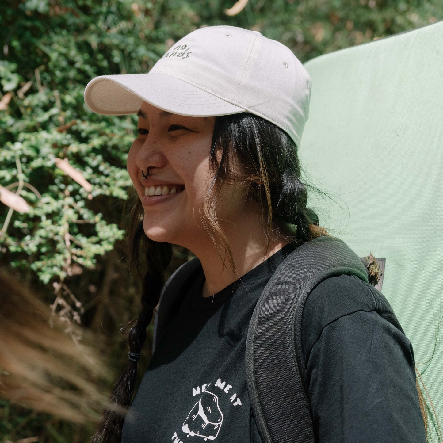 no sends climbing  hat