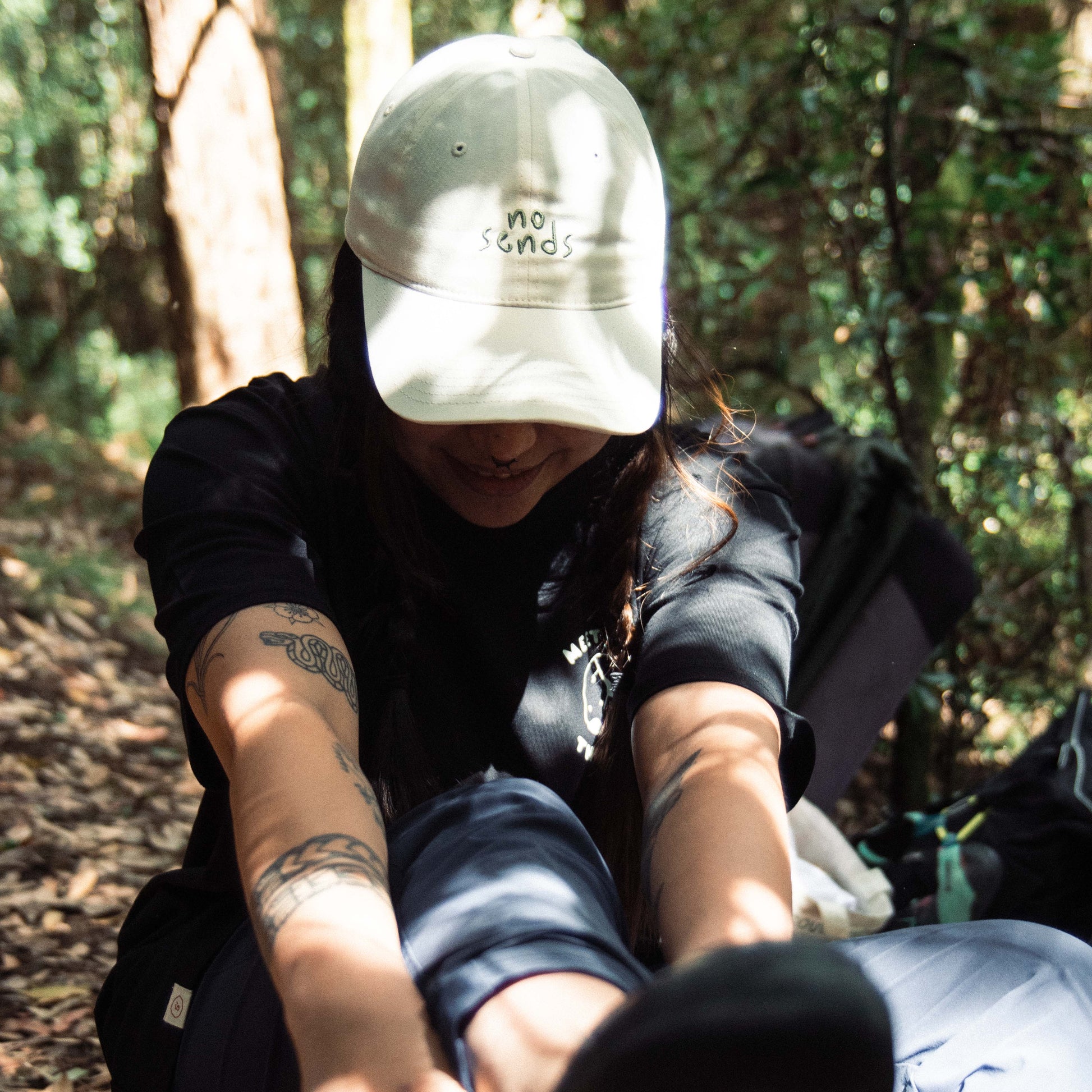 no sends climbing  hat