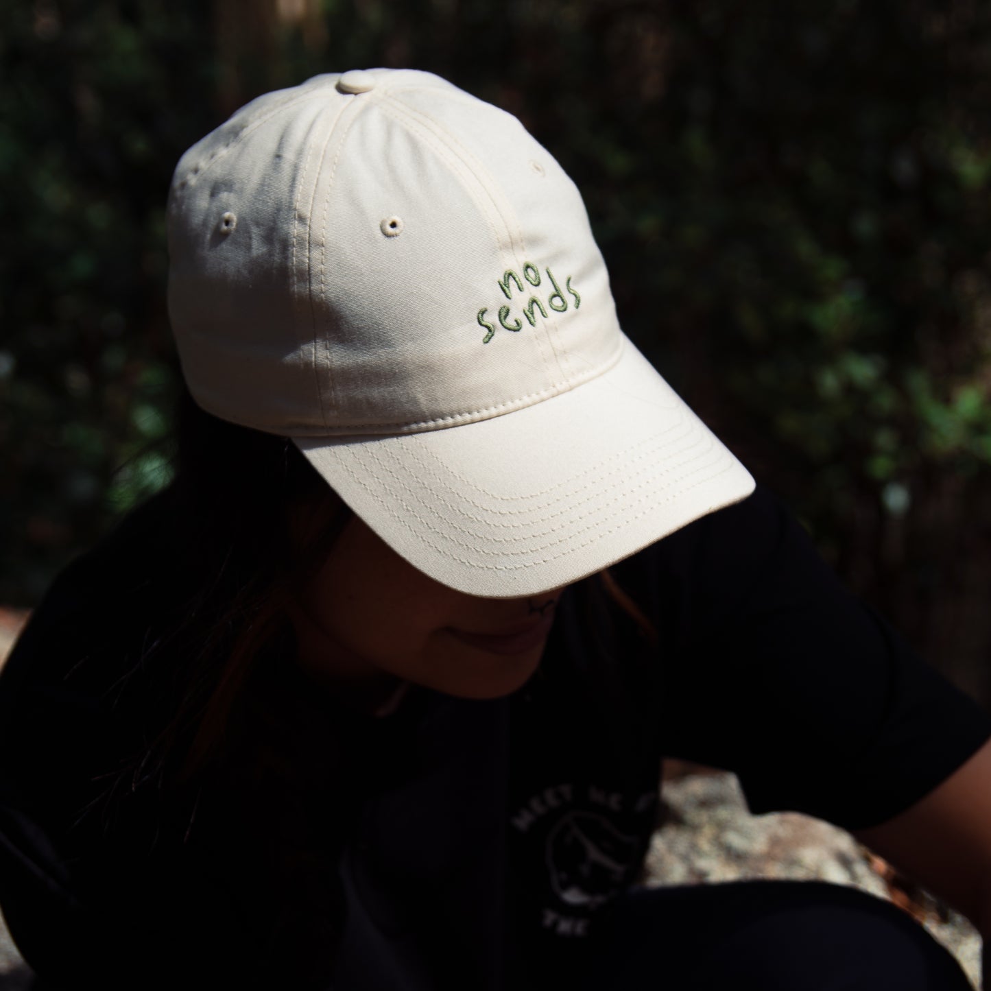 no sends climbing  hat