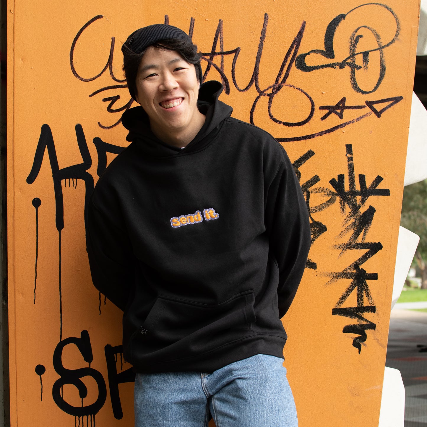 send it climbing hoodie