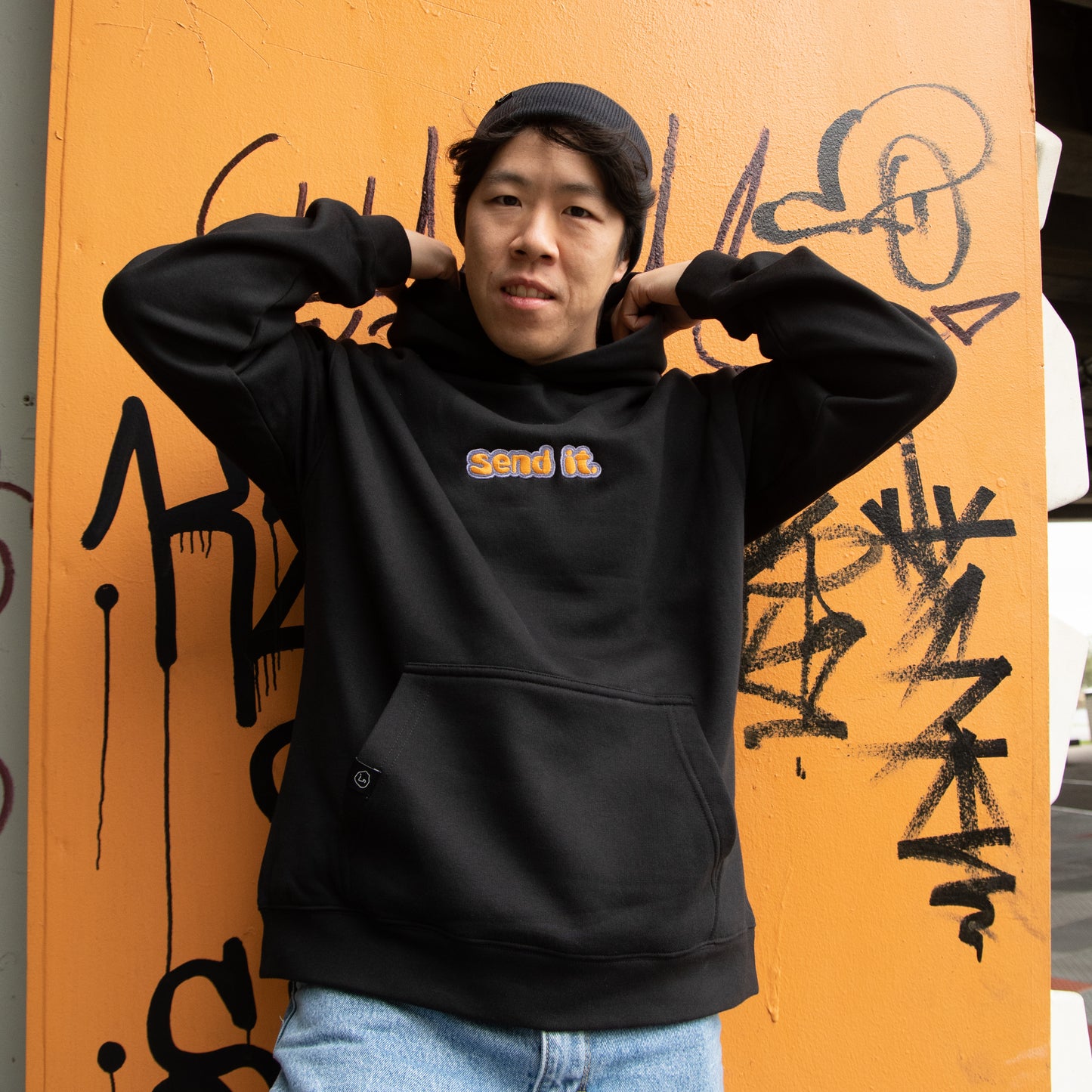 send it climbing hoodie