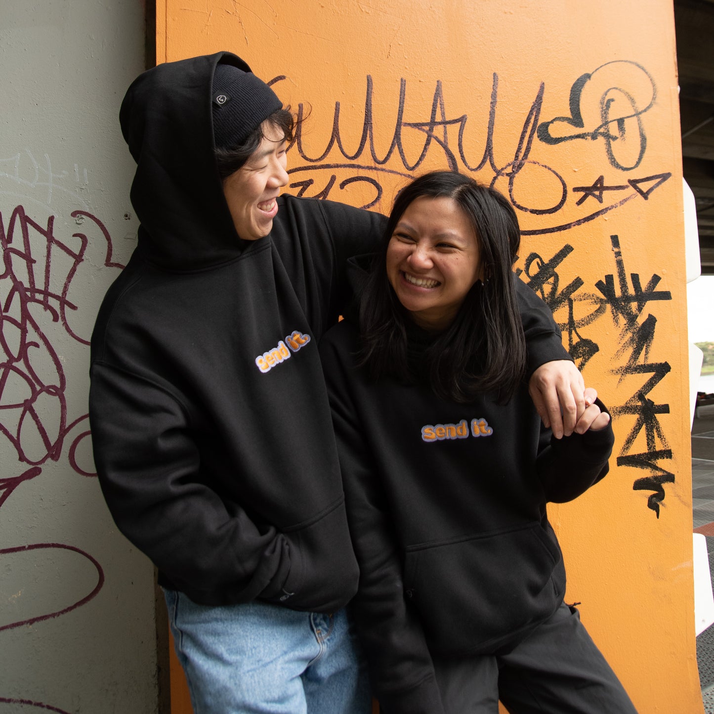 send it climbing hoodie